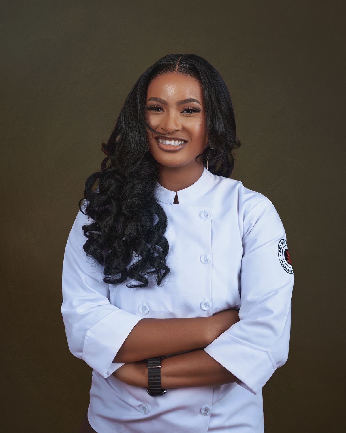 Stock portrait of a professional female chef